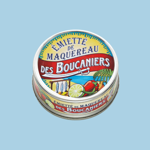 Rozdrobniona Makrela "Les Boucaniers" z papryczką, cebulą i limonką, 80g